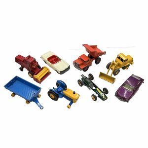 Matchbox Lesney Car Truck Tractor Construction Lot Vintage England 8 die cast